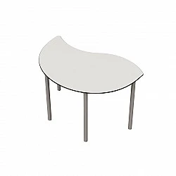 RFG Ученическа маса Flexus, S, 120 x 80 x 71 cm, бял HPL