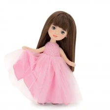 Sophie doll in a pink dress with roses - Sweet sisters 32cm