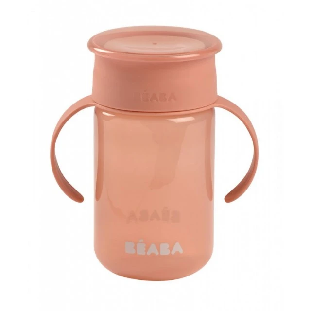 Children’s non-spill 360° learning cup, pink