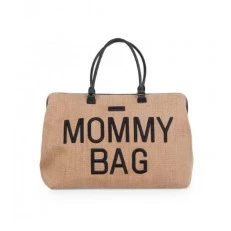 Mommy bag чанта за мама - бежова raffia look