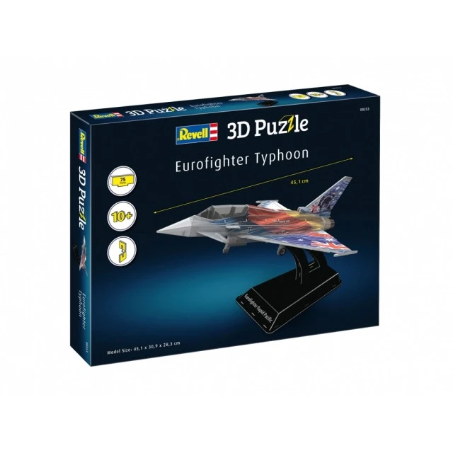 Puzzle, Revell, Eurofighter Typhoon 3D, 75 pieces