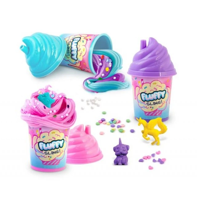 Creative set Fluffy slime shaker, 3 colors