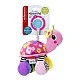 Baby soft toy, Infantino, Pink turtle with mirror