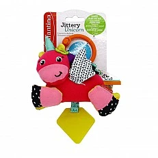 Бебешка мека сензорна играчка, Infantino, Еднорог