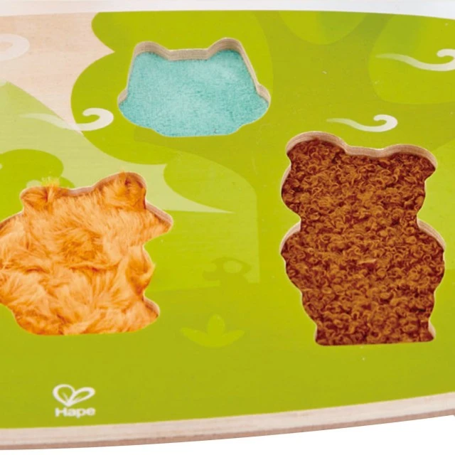 Children’s wooden puzzle Touch and learn forest animals