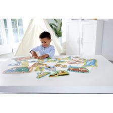 Образователен пъзел превозни средства, Hape, 60 части