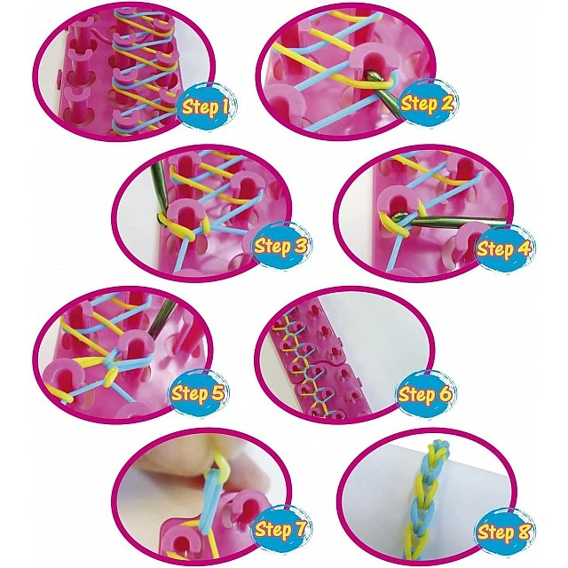 Creative kit, Craze, Loops, Bracelet knitting mat and hook set