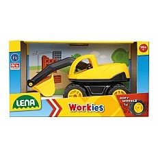 Количка за игра, Lena, Багер, Workies, 13 см