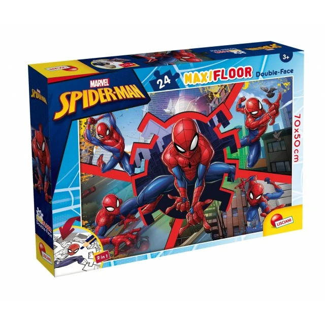 Puzzle, Lisciani, Spiderman, Two-faced puzzle 24 pieces