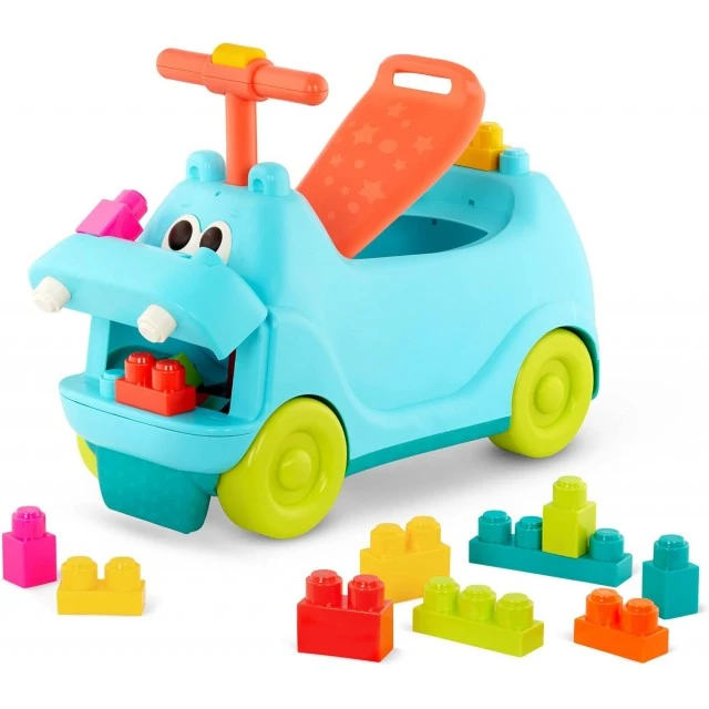 Push car with sound, light and constructor, Battat, Hippo