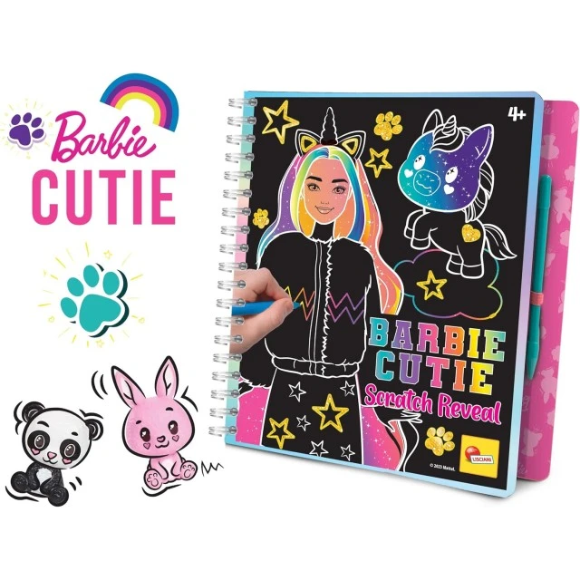 Creative Kit, Lisciani, Barbie, Scratch Reveal, Scratch Book Barbie cutie