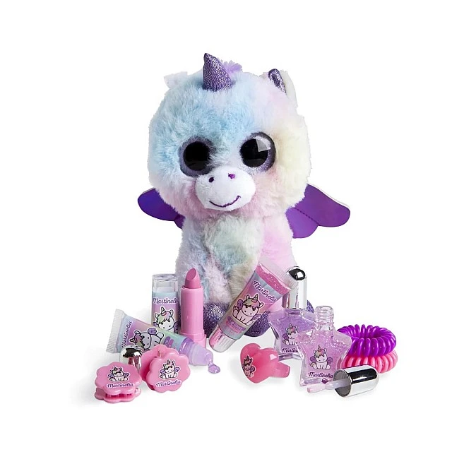 Cosmetic set with plush toy Little Unicorn, 11 pieces