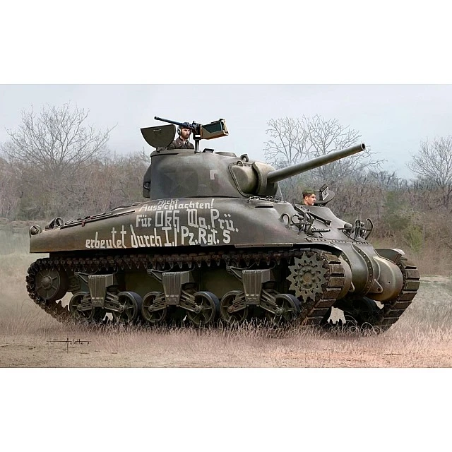 Assembly model Sherman M4A1 tank, 86 parts