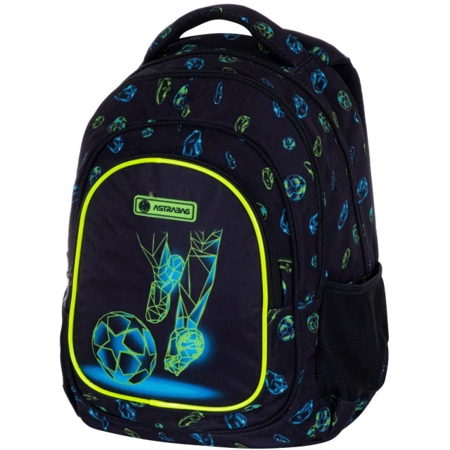 School backpack, Astra, Football, 39x28x15cm