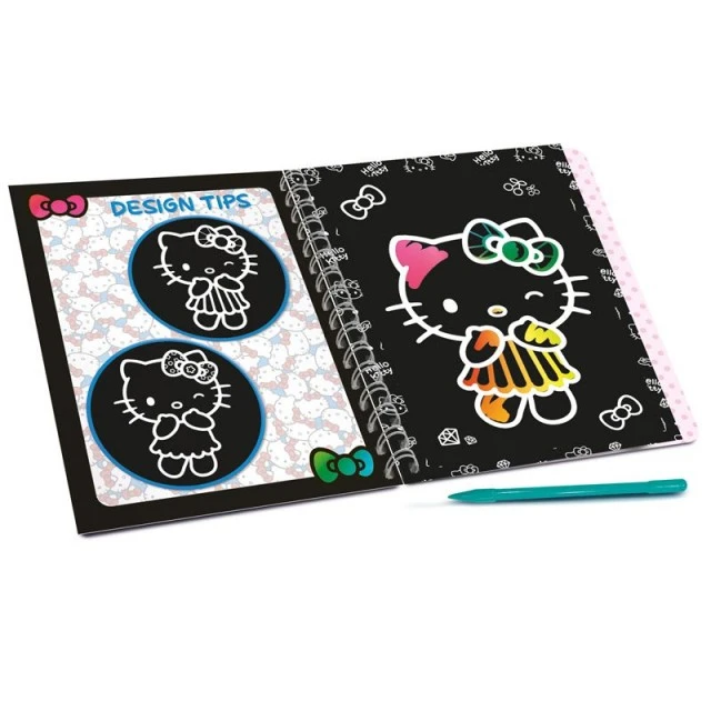 Творчески комплект, Lisciani, Hello Kitty, Scratch Reveal, Скречбук