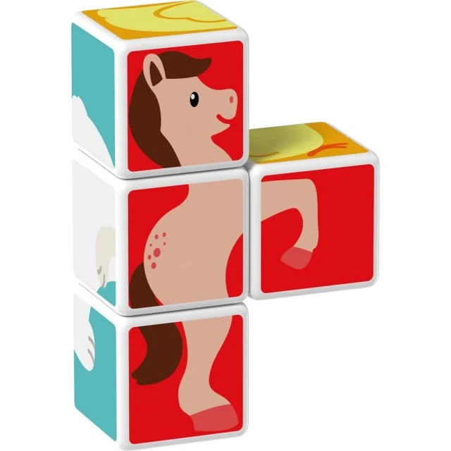 Магнитен конструктор Magicube, Животни и карти 132, 11 части