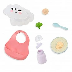 Doll accessory set 14" Meal time, 10 pieces