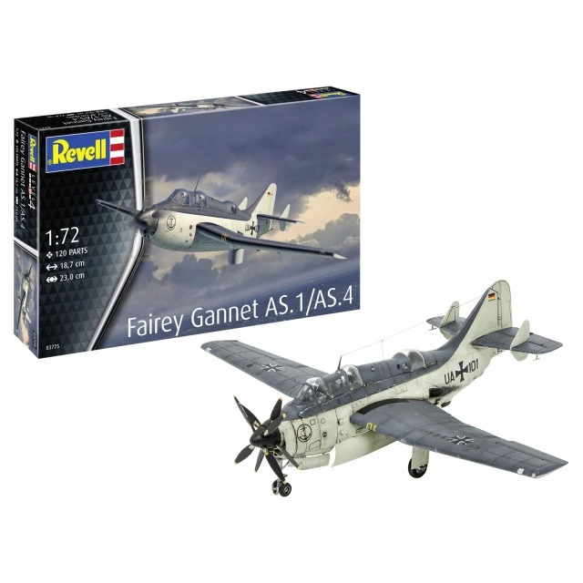 Assembly model, Revell, British fighter Fairey Gannet AS.1/AS.4, 120 parts