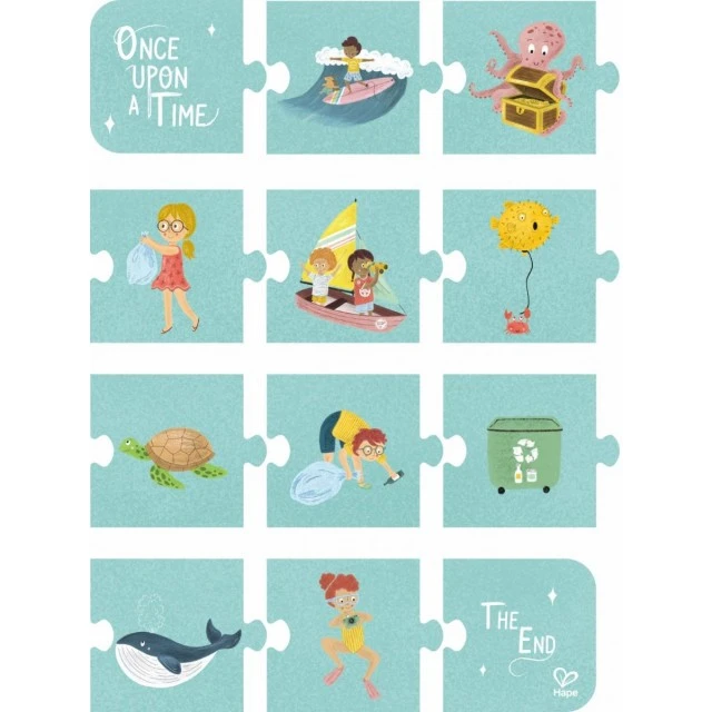 Puzzle Ocean Friends 3-in-1, 48/48/48 pieces
