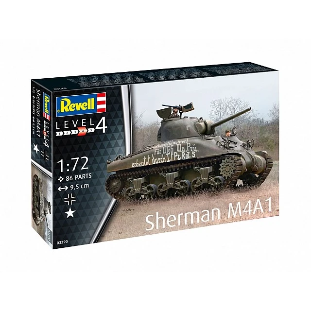 Assembly model Sherman M4A1 tank, 86 parts