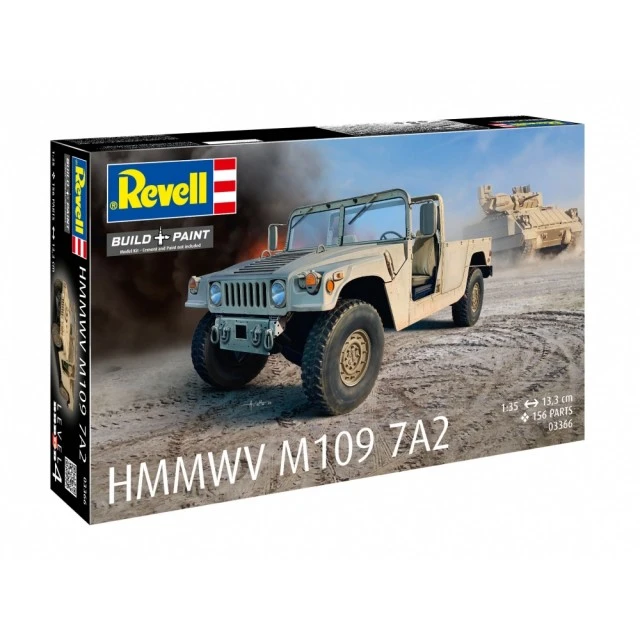 Assembly model, Revell, Military truck HMMWV M1097A2, 156 parts