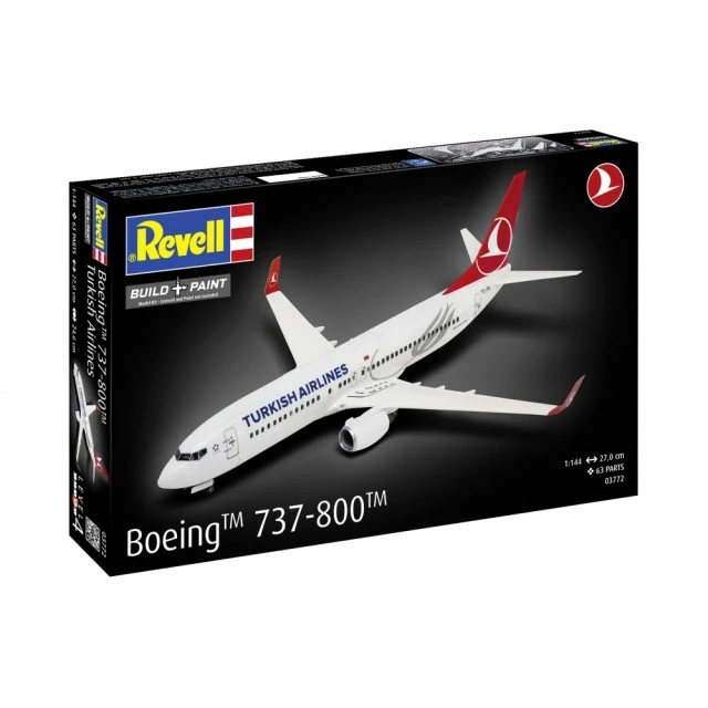 Assembly model, Revell, Airplane Boeing 737-800 Turkish Airlines, 63 parts