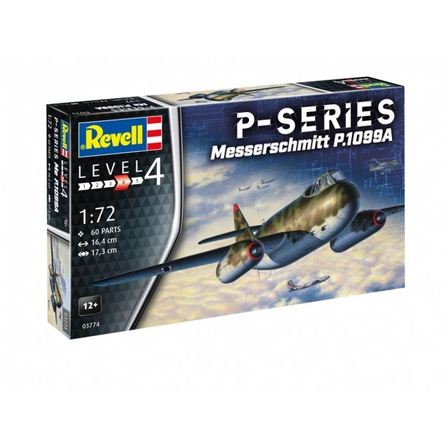 Assembly model, Revell, German fighter Messerschmitt P.1099A, 60 parts