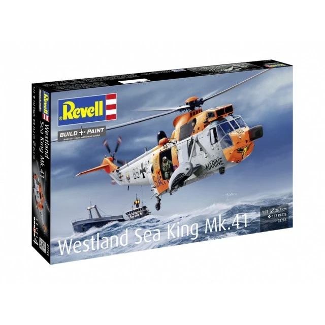 Assembly model, Revell, Westland Sea King Mk.41 Helicopter, 132 parts
