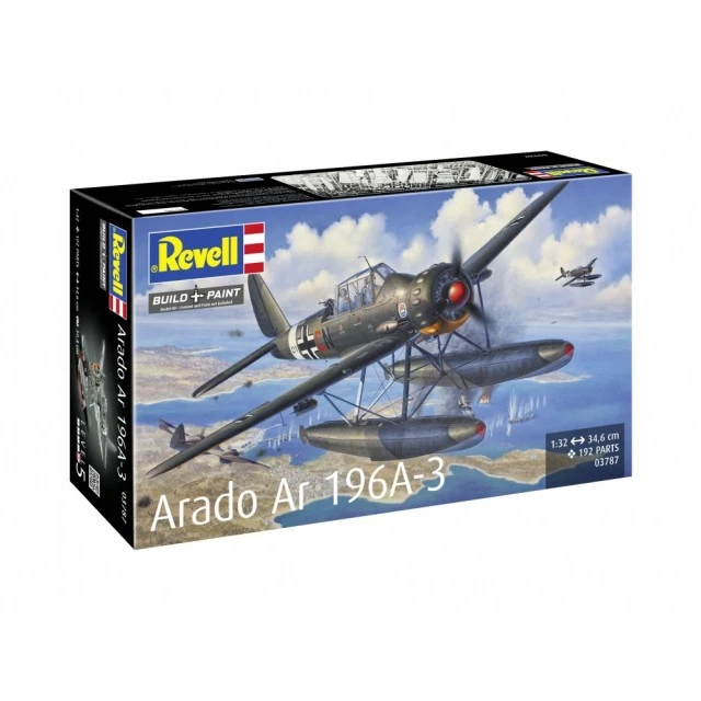 Assembly model, Revell, Arado Ar196A-3 Seaplane, 192 parts