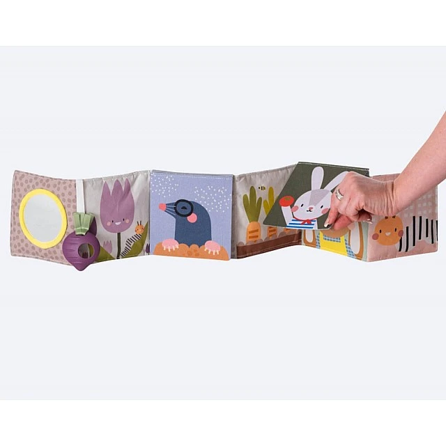 Бебешка мека книжка Urban Garden, Животни, 15 х 85 cm