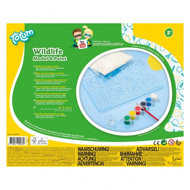 Creative kit, Totum, Model and paint wild animals