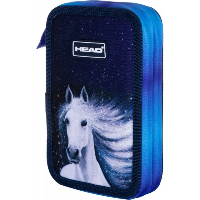 School pencil case Head, Galactic Unicorn, 20.5x13x4.5 cm