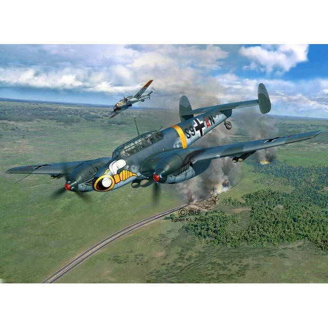 Месершмит  Bf110 C-2/C-7 - сглобяем модел