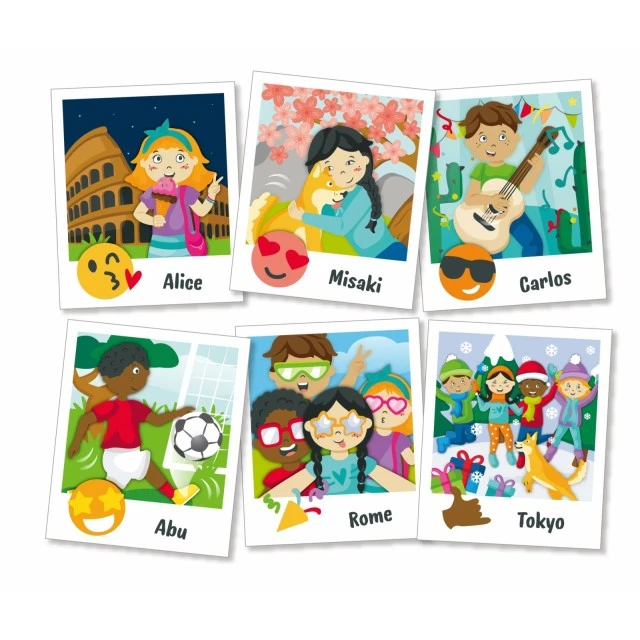 World Tour 2 in 1 puzzle and game, 105 pieces