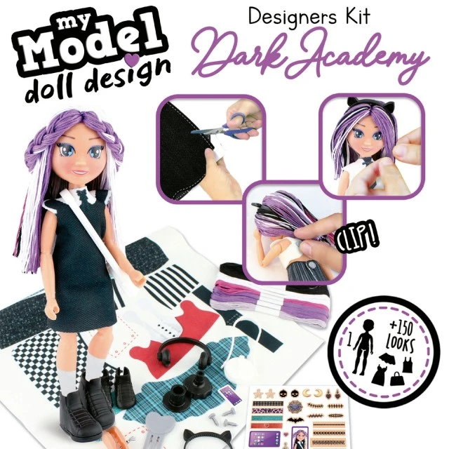 Educational game My Model, Doll design, Dark academia