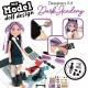 Educational game My Model, Doll design, Dark academia