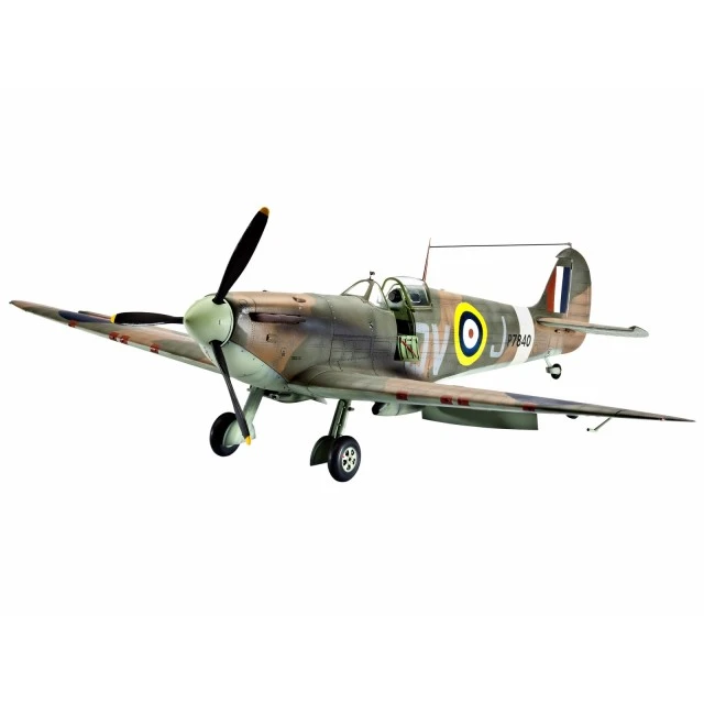 Assembled model Airplane Supermarine Spitfire Mk.IIa, 131 parts