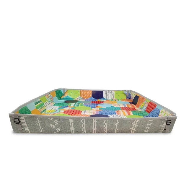 Сгъваема мека постелка от пяна, Infantino, Цветове, 147 x 147 см
