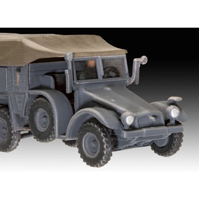 Assembly model, Revell, Starter set truck Krupp Protze KFZ 69 3.7cm, 61 parts