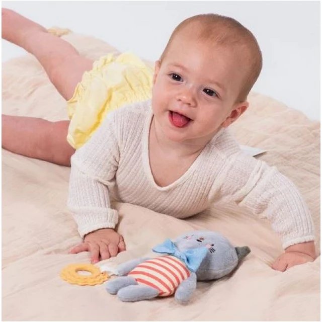 Baby soft rattle, Taf Toys, Clara the Cat