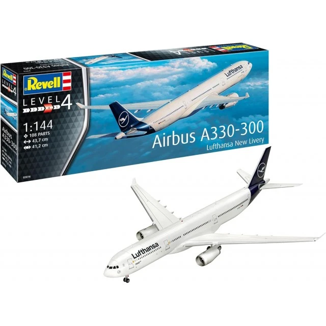 Сглобяем модел Airbus A330-300 Lufthansa New Livery, 108 части