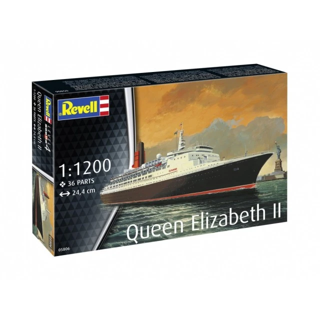 Assembly model, Revell, Cruise ship Queen Elizabeth II, 36 parts