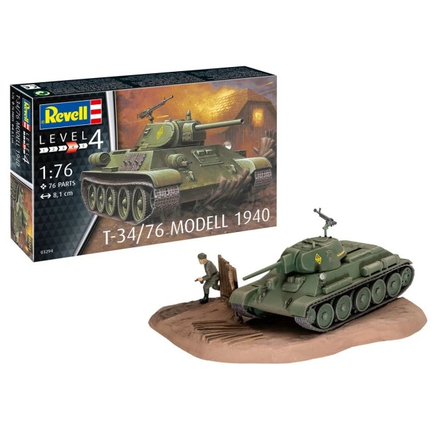Сглобяем модел Съветски танк T-34/76 Модел 1940, 76 части