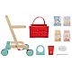 Wooden 2-in-1 Playset, Hape, Shopping Cart and Basket