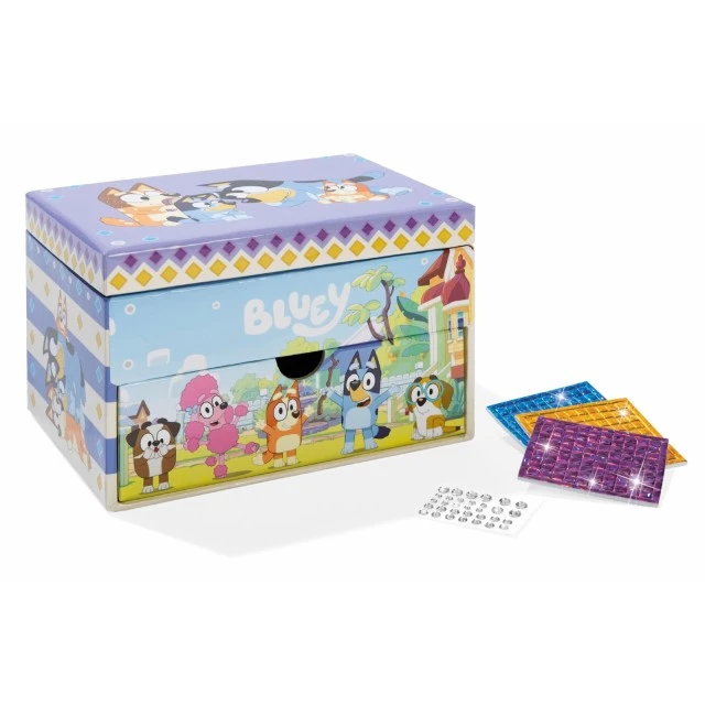 Творчески комплект, Totum, Bluey, Декорирай сам кутия за бижута