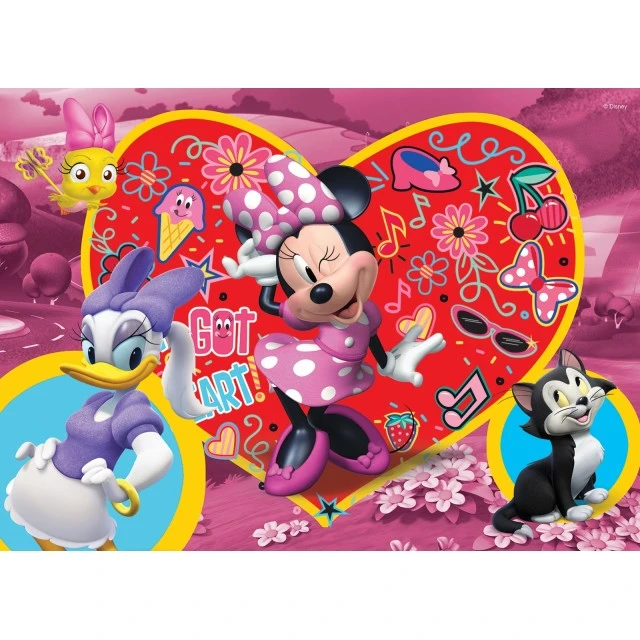 Puzzle, Lisciani, Minnie Mouse, Double-sided puzzle 108 pieces