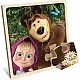 Wooden puzzle, Lisciani, Masha and the Bear, 9 pieces