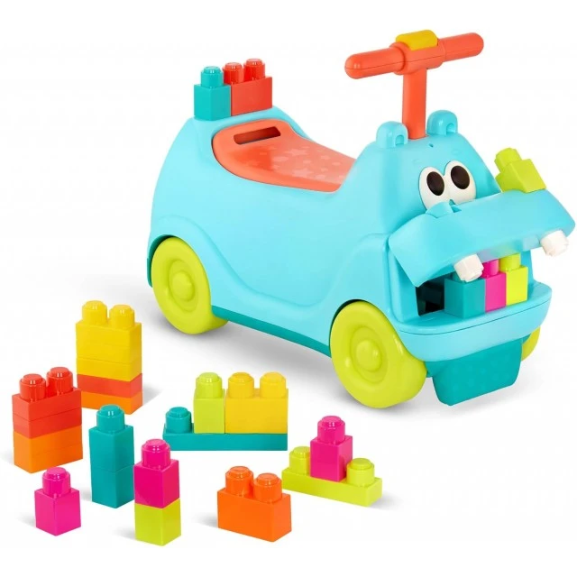 Push car with sound, light and constructor, Battat, Hippo