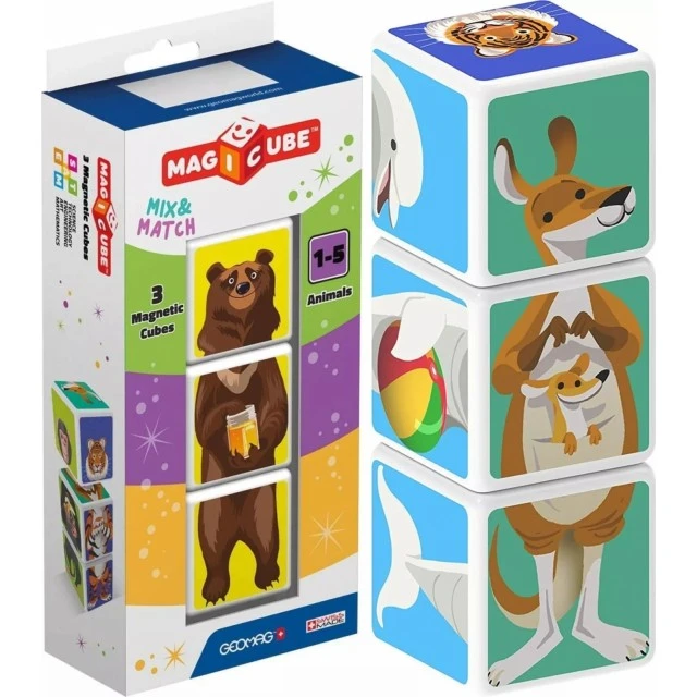 Magnetic construction set Magicube, Animals 110, 3 parts