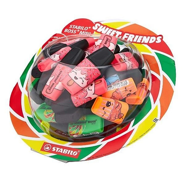 Set of text markers, Stabilo, Boss Mini, Sweet Friends, 50 pieces